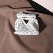 Hand Carry Crossbody Shoulder Bag In Genuine Leather