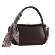 Pure Color Silk Scarf Printed Trendy Handbags