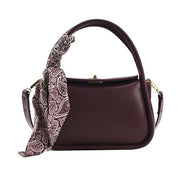 Pure Color Silk Scarf Printed Trendy Handbags