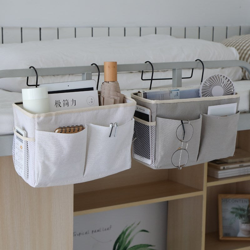 Dormitory Bedside Hanging Basket Upper Berth Gadget Bedside Storage Basket Bedroom Bed Storage Rack