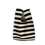 Handbags Wool Knitted Student Hand-carrying Casual Bucket Tote Bag