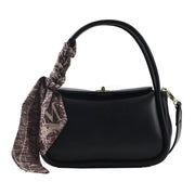Pure Color Silk Scarf Printed Trendy Handbags